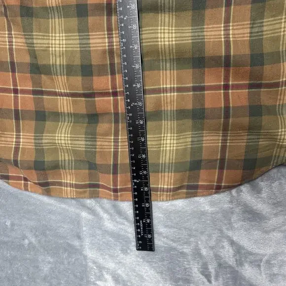 Ralph Lauren Blake Long Sleeve Button Down Shirt Mens Large Brown Green Plaid - Picture 5 of 6